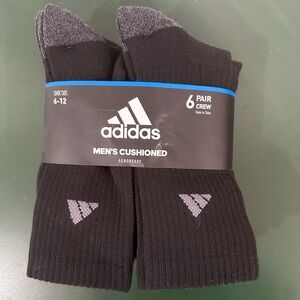 adidas Men's Cushioned Aeroready Crew Socks 6-12